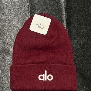 ALO Yoga Deep Red Beanie